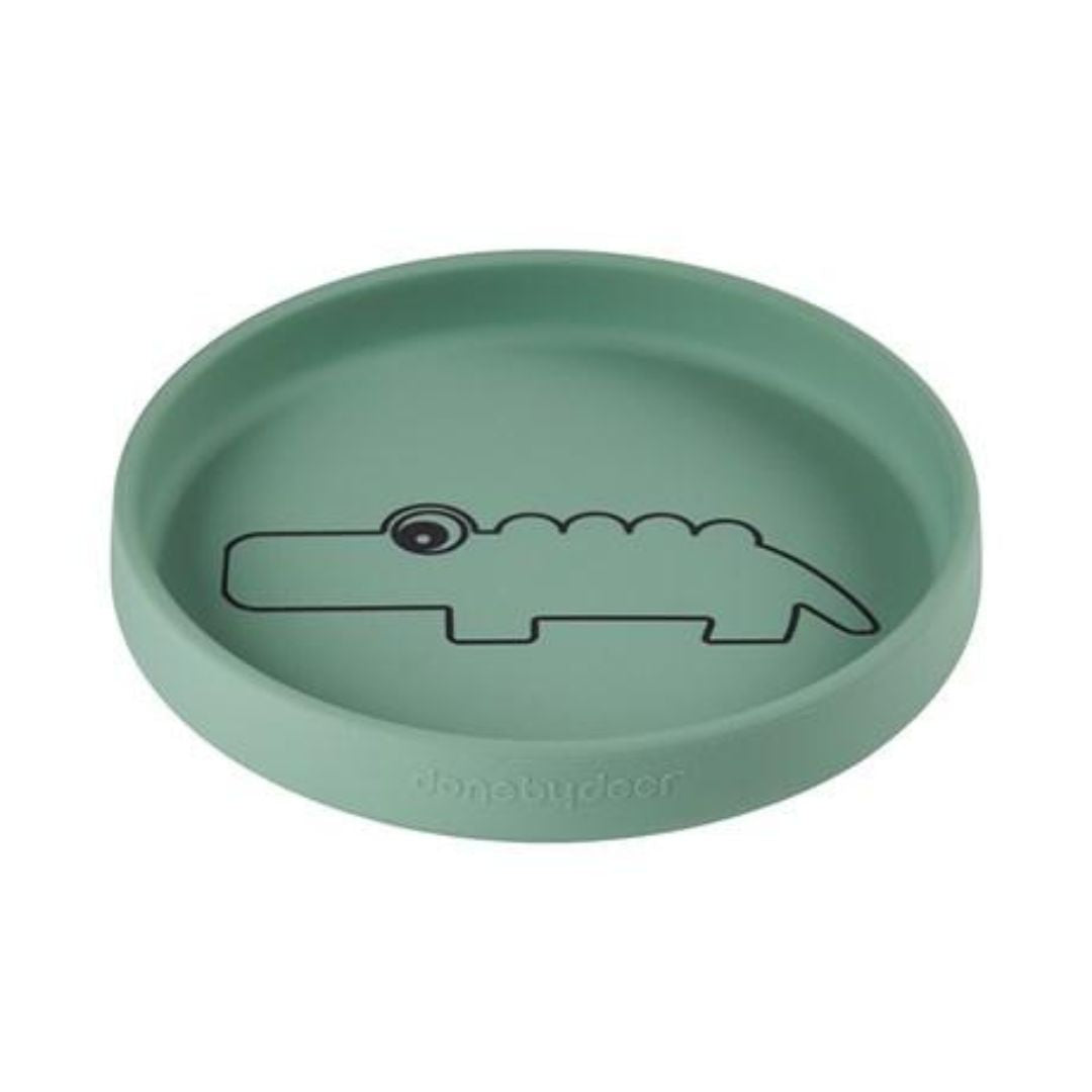 Plato de Silicona Croco verde