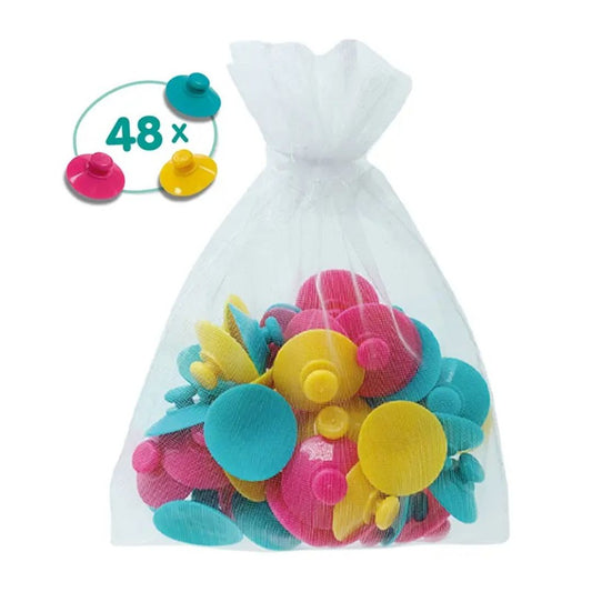 Juego ventosas de colores para el baño